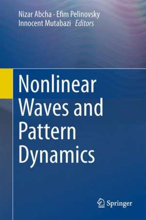 Nonlinear Waves and Pattern Dynamics de Nizar Abcha