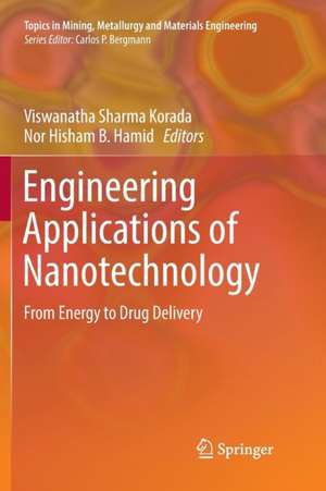 Engineering Applications of Nanotechnology: From Energy to Drug Delivery de Viswanatha Sharma Korada