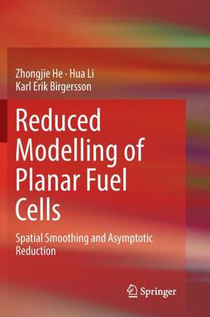 Reduced Modelling of Planar Fuel Cells: Spatial Smoothing and Asymptotic Reduction de Zhongjie He