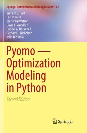 Pyomo — Optimization Modeling in Python de William E. Hart