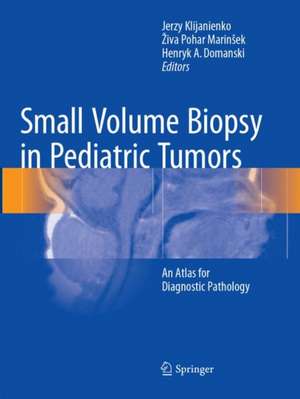 Small Volume Biopsy in Pediatric Tumors: An Atlas for Diagnostic Pathology de Jerzy Klijanienko