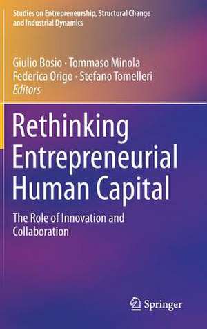 Rethinking Entrepreneurial Human Capital: The Role of Innovation and Collaboration de Giulio Bosio