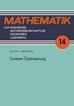 Lineare Optimierung de Egon Seiffart