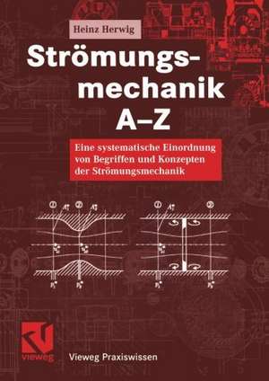 Strömungsmechanik A-Z: Eine systematische Einordnung von Begriffen und Konzepten der Strömungsmechanik de Heinz Herwig