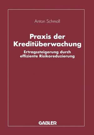 Praxis der Kreditüberwachung: Ertragssteigerung durch effiziente Risikoreduzierung de Anton Schmoll