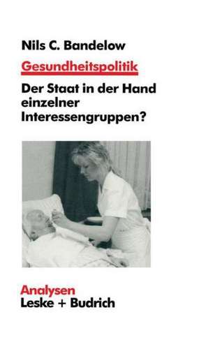 Gesundheitspolitik: Der Staat in der Hand einzelner Interessengruppen? Probleme, Erklärungen, Reformen de Nils C. Bandelow