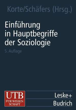 Einführung in Hauptbegriffe der Soziologie de Hermann Korte