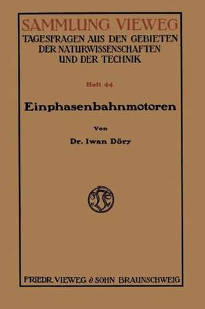 Einphasenbahnmotoren de Iwan Döry