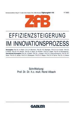 Effizienzsteigerung im Innovationsprozeß de Horst Albach