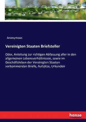 Vereinigten Staaten Briefsteller de Anonymous