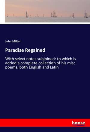 Paradise Regained de John Milton