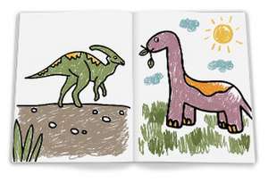 Mein erstes superdickes Malbuch. Dinosaurier de Hannah Baldwin