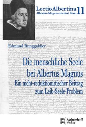 Die menschliche Seele bei Albertus Magnus de Edmund Runggaldier