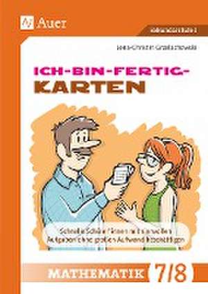 Ich-bin-fertig-Karten Mathematik Klassen 7-8 de Lena-Christin Grzelachowski