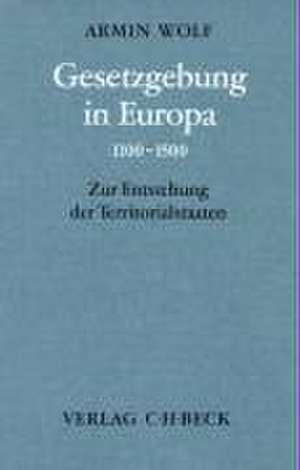 Gesetzgebung in Europa 1100 - 1500 de Armin Wolf