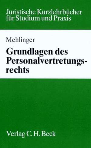 Grundlagen des Personalvertretungsrechts de Rudolf Mehlinger