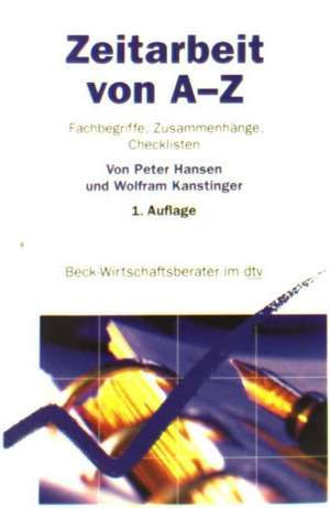 Zeitarbeit von A-Z de Peter Hansen