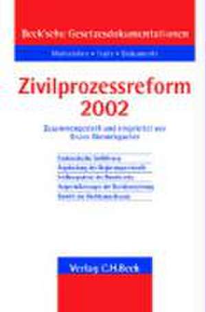 Zivilprozessreformgesetz 2002 de Bruno Rimmelspacher