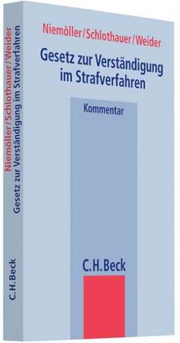 Gesetz zur Verständigung im Strafverfahren de Martin Niemöller