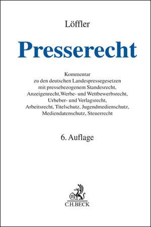 Presserecht de Martin Löffler