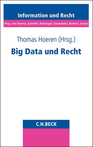 Big Data und Recht de Thomas Hoeren