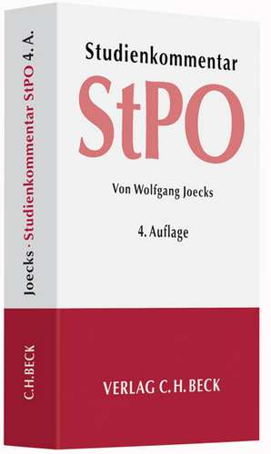 Strafprozessordnung de Wolfgang Joecks