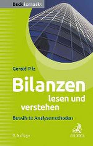 Bilanzen lesen und verstehen de Gerald Pilz