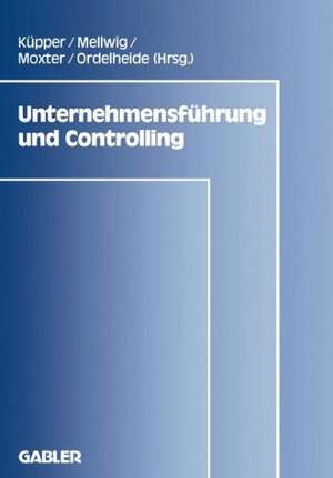 Unternehmensführung und Controlling de Hans-Ulrich Küpper