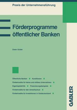 Förderprogramme öffentlicher Banken de Dieter Glüder