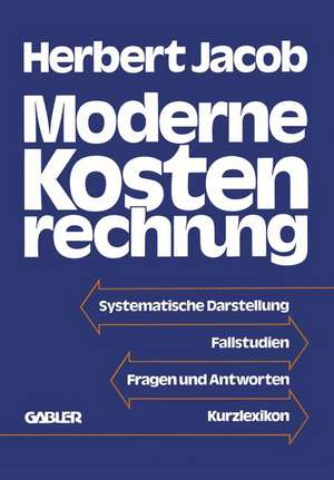 Moderne Kostenrechnung de Herbert Jacob