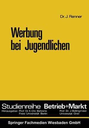 Werbung bei Jugendlichen de Johannes Renner