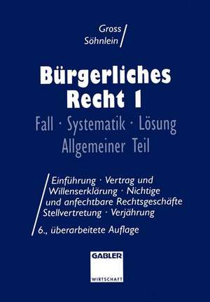 Bürgerliches Recht I: Fall · Systematik · Lösung Allgemeiner Teil de Willi Gross