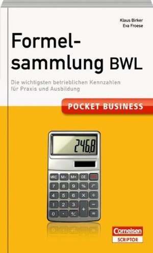 Pocket Business Formelsammlung BWL de Klaus Birker