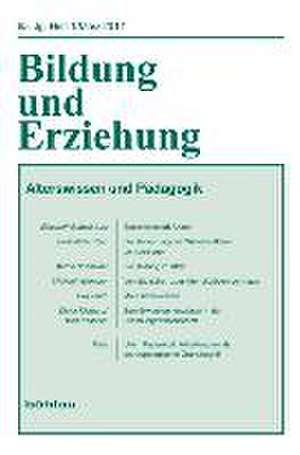 Bildung und Erziehung 65/1. Alterswissen in der Pädagogik de Martha Friedenthal-Haase