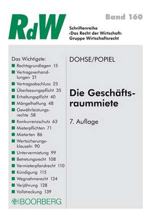 Die Geschäftsraummiete de Roderich Dohse