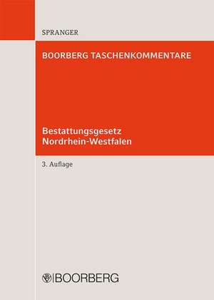 Bestattungsgesetz Nordrhein-Westfalen de Tade M. Spranger