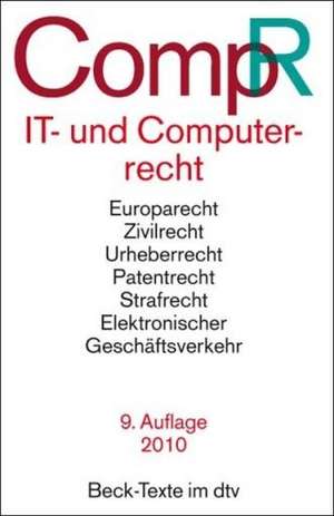 IT- und Computerrecht - CompR de Jochen Schneider
