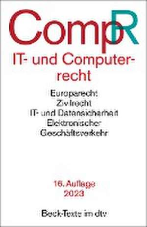 IT- und Computerrecht de Jochen Schneider