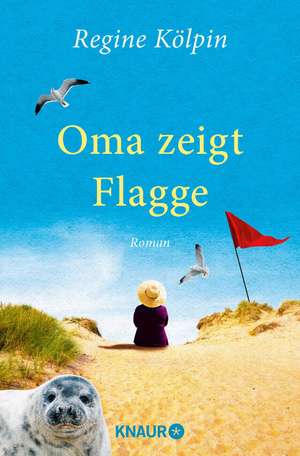 Oma zeigt Flagge de Regine Kölpin