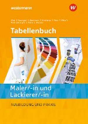 Tabellenbuch Maler/ -in und Lackierer/ -in de Harald Miehe