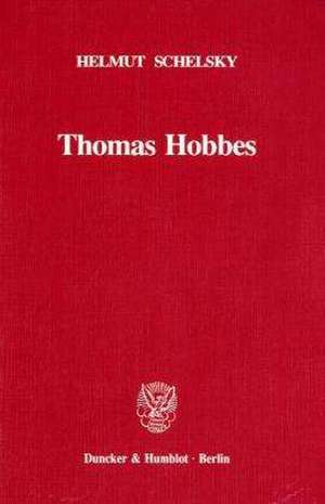 Thomas Hobbes de Helmut Schelsky