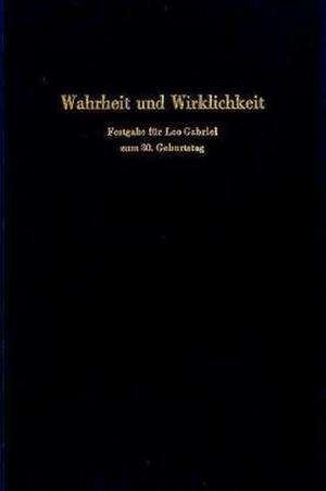 Wahrheit und Wirklichkeit de Peter Kampits