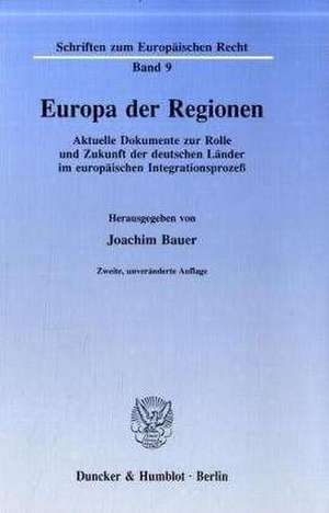 Europa der Regionen de Joachim Bauer