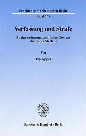 Verfassung und Strafe de Ivo Appel