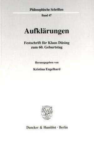 Aufklärungen. de Kristina Engelhard