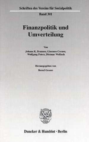 Finanzpolitik und Umverteilung de Bernd Genser