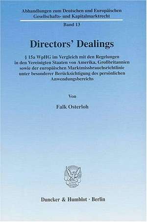 Directors' Dealings de Falk Osterloh