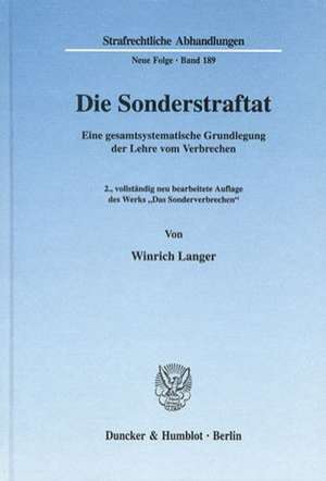 Die Sonderstraftat de Winrich Langer