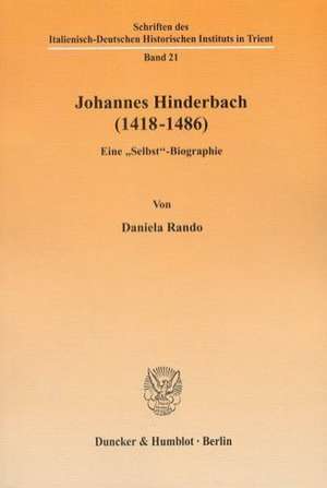 Johannes Hinderbach (1418-1486) de Daniela Rando