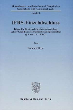 IFRS-Einzelabschluss de Julien Köhrle